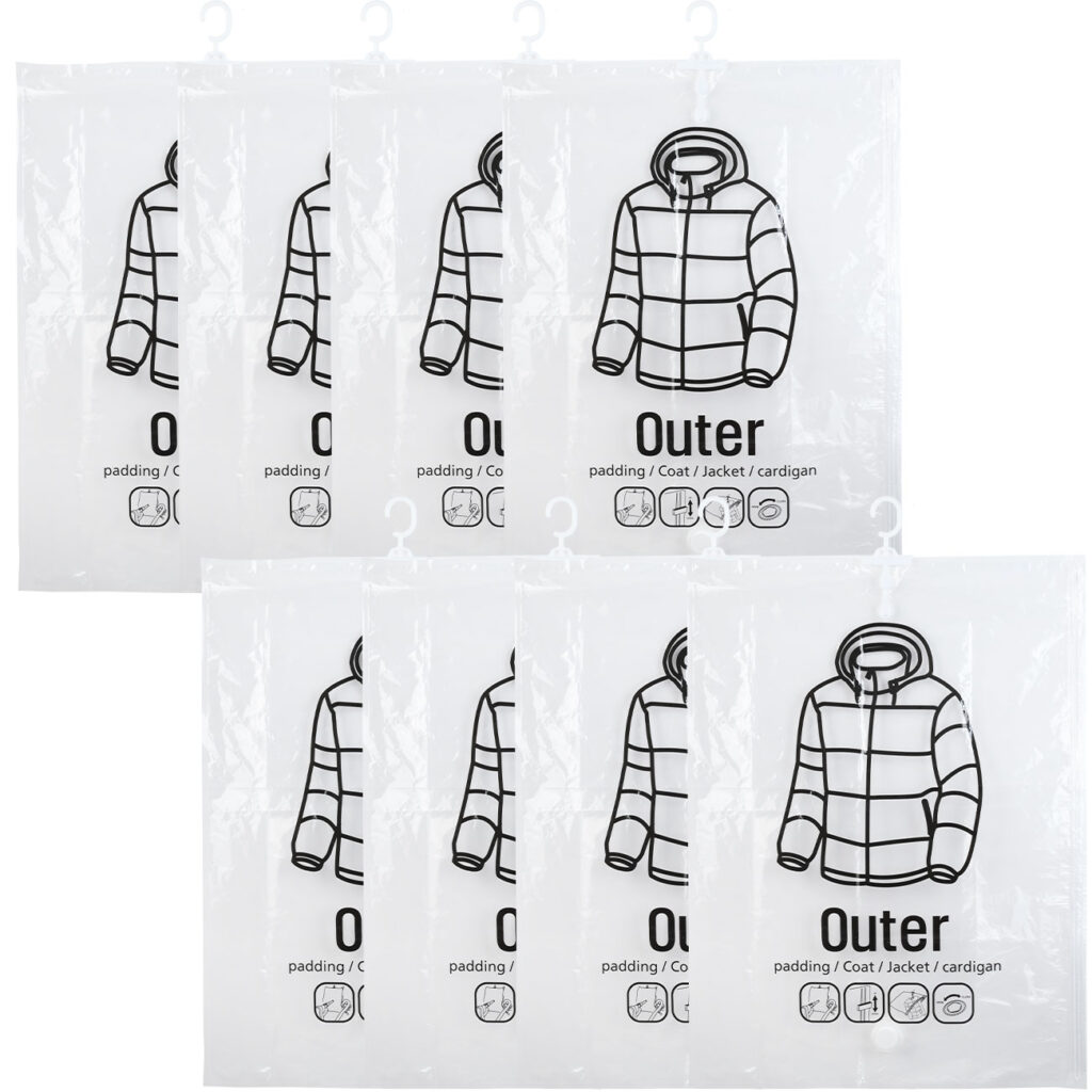 8er-Set Vakuum-Beutel mit Haken, 67 x 90 cm 8er-Set Vakuum-Beutel mit Haken, 67 x 90 cm