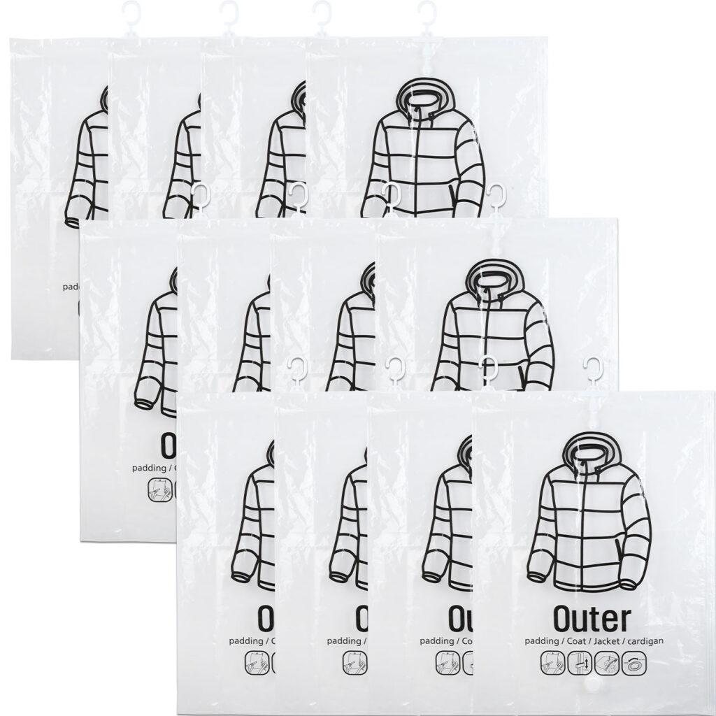 12er-Set Vakuum-Beutel mit Haken, 67 x 90 cm 12er-Set Vakuum-Beutel mit Haken, 67 x 90 cm