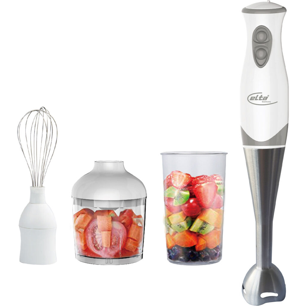 4in1 Stabmixer-Set, 250W, Edelstahl, weiss 4in1 Stabmixer-Set, 250W, Edelstahl, weiss