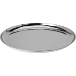 Serviertablett & Dekotablett aus Metall, 39 cm, silber Serviertablett & Dekotablett aus Metall, 39 cm, silber