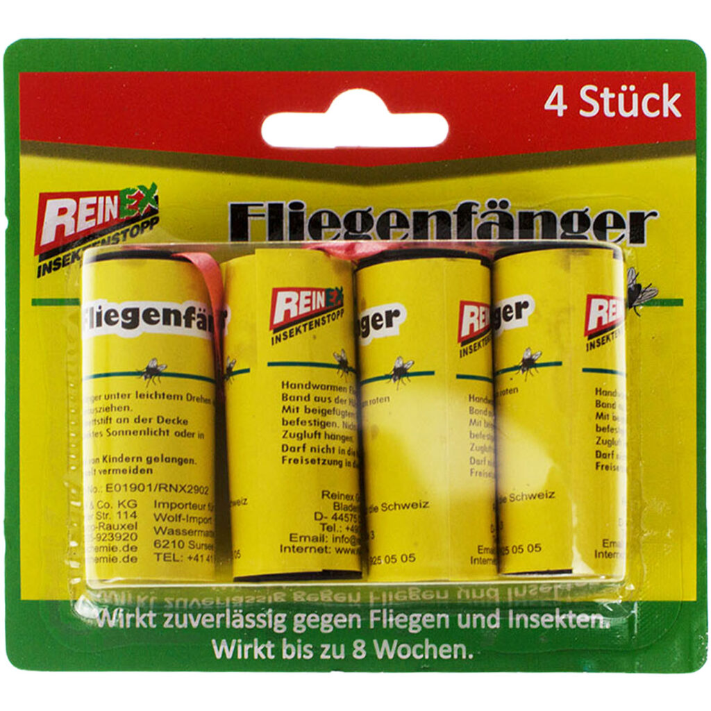 Fliegenfänger Spirale, 4 Stck. Fliegenfänger Spirale, 4 Stck.