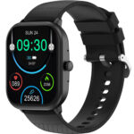 Bluetooth Smart Watch mit Gesundheitssensoren & Anruffunktio, schwarz