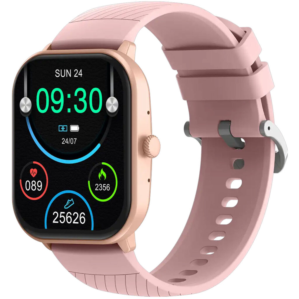 Bluetooth Smart Watch mit Gesundheitssensoren & Anruffunktion, rosa