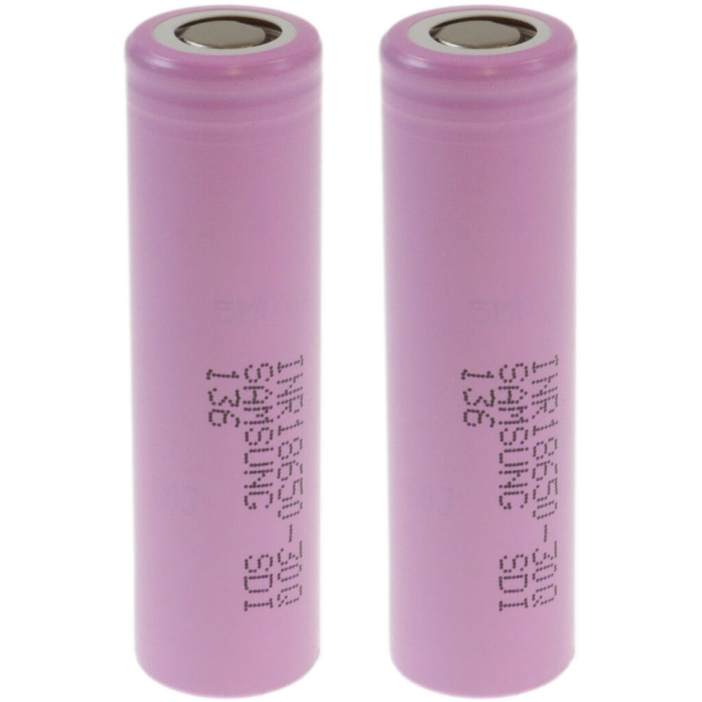 2er Set Akku Li-ion INR18650 30Q, Flattop, 3,6V/3000mAh