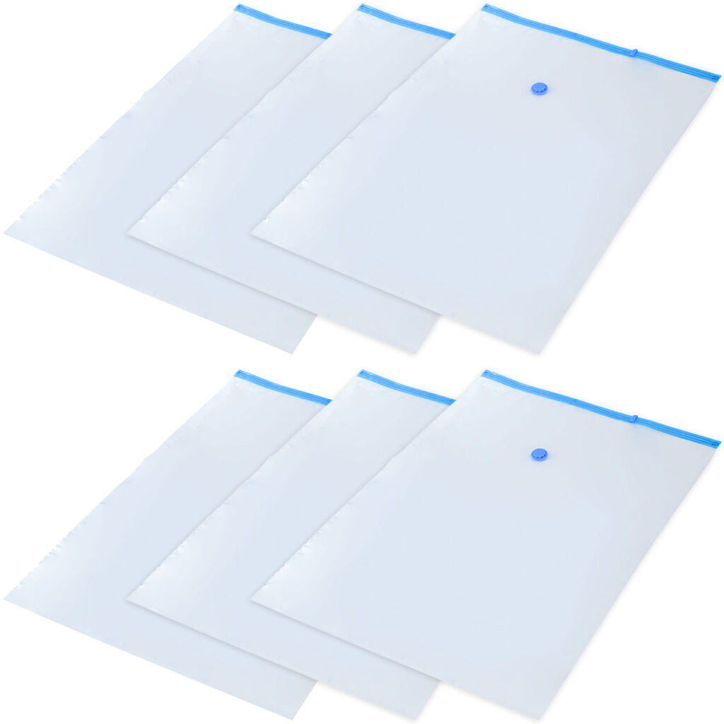 6er-Set Vakuum-Beutel zur Kompression per Staubsauger, 80 x 120 cm