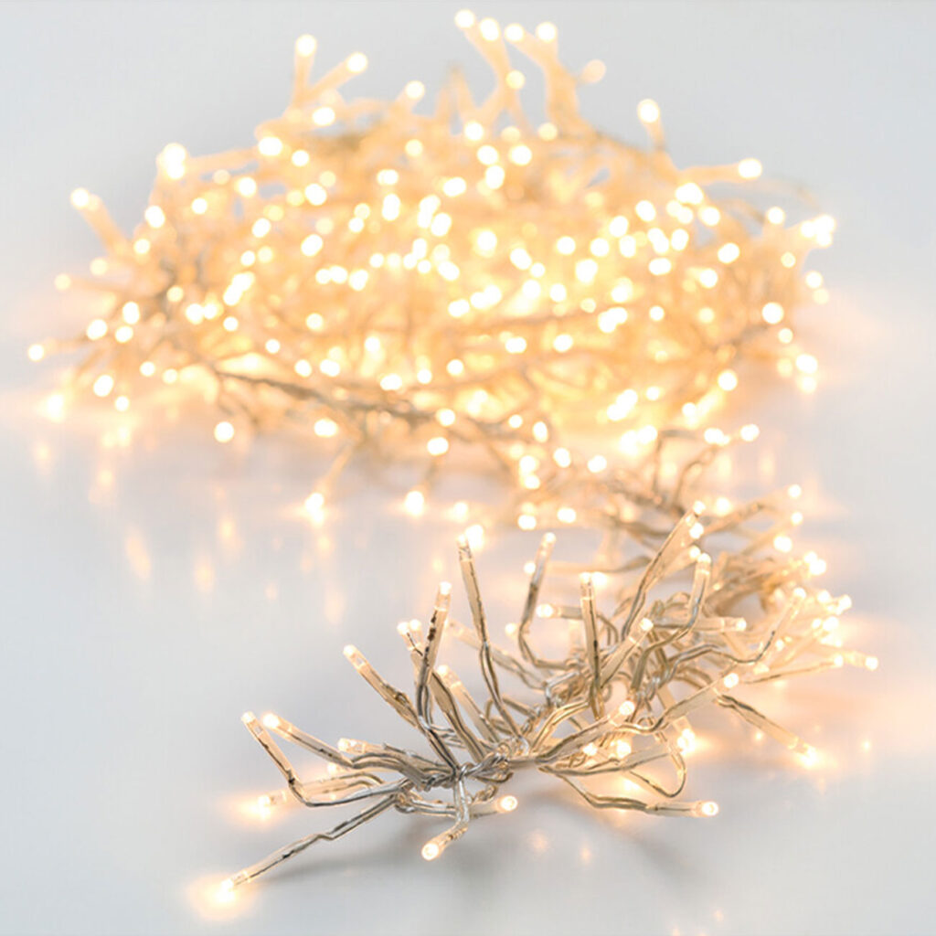 LED Clusterlichterkette, 576 LEDs, warmweiss, IP44, 4,2 m