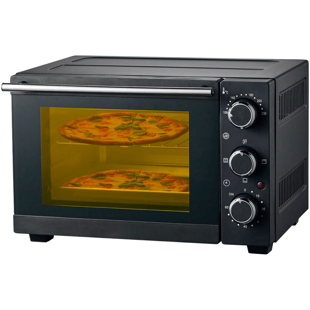 Mini Backofen 15 Liter, 1200W, schwarz