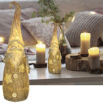 Dekorativer LED-Weihnachtsmann, Weihnachtsfigur, 28 cm