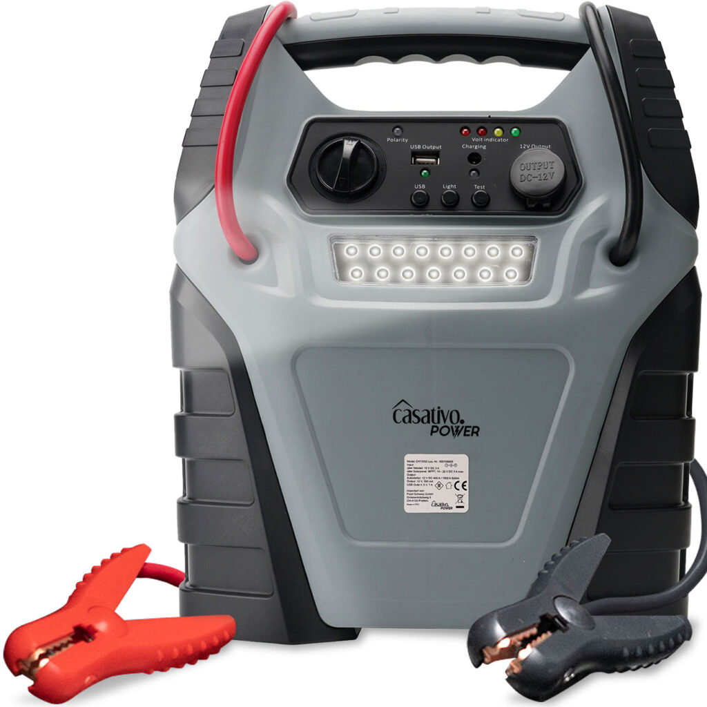 5-in-1 Powerbank mit Starthilfefunktion und Luftkompressor 150psi, 12V, 20 Ah, 1000A