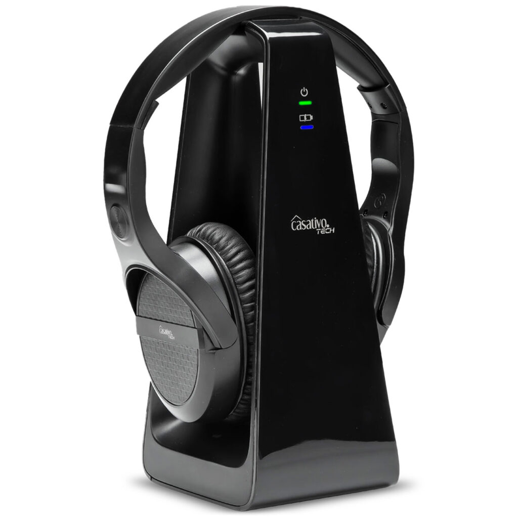 Digitaler Stereo-Funk-Kopfhörer mit 2-in-1 Funk-& Ladestation, 30 m