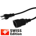 Verlängerungskabel, schwarz, 3-polig auf Kupplung, Stromkabel, 3 m Verlängerungskabel, schwarz, 3-polig auf Kupplung, Stromkabel, 3 m