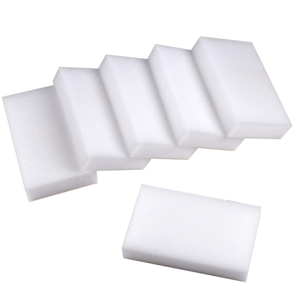 Schmutzradierer 6er-Set zur Beseitigung hartnäckiger Flecken, weiss, 10 x 6 cm