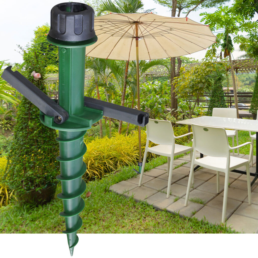 Sonnenschirmhalter mit Bodendübel, Sonnenschirmständer