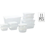 11er-Set Vorratsdosen mit Deckel, transparent, 250, 300, 500, 600, 1200, 6000 ml 11er-Set Vorratsdosen mit Deckel, transparent, 250, 300, 500, 600, 1200, 6000 ml