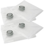 Vakuumbeutel für Kleidung und Bettwäsche, 4 Stück, transparent, 2 Grössen Vakuumbeutel für Kleidung und Bettwäsche, 4 Stück, transparent, 2 Grössen