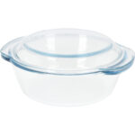 Glas Auflaufform mit Deckel, 1700 ml, 23,4 x 20,7 x 10 cm Glas Auflaufform mit Deckel, 1700 ml, 23,4 x 20,7 x 10 cm