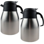 2er-Set Doppelwandige Isolierkanne, Edelstahl, 1,5 l 2er-Set Doppelwandige Isolierkanne, Edelstahl, 1,5 l