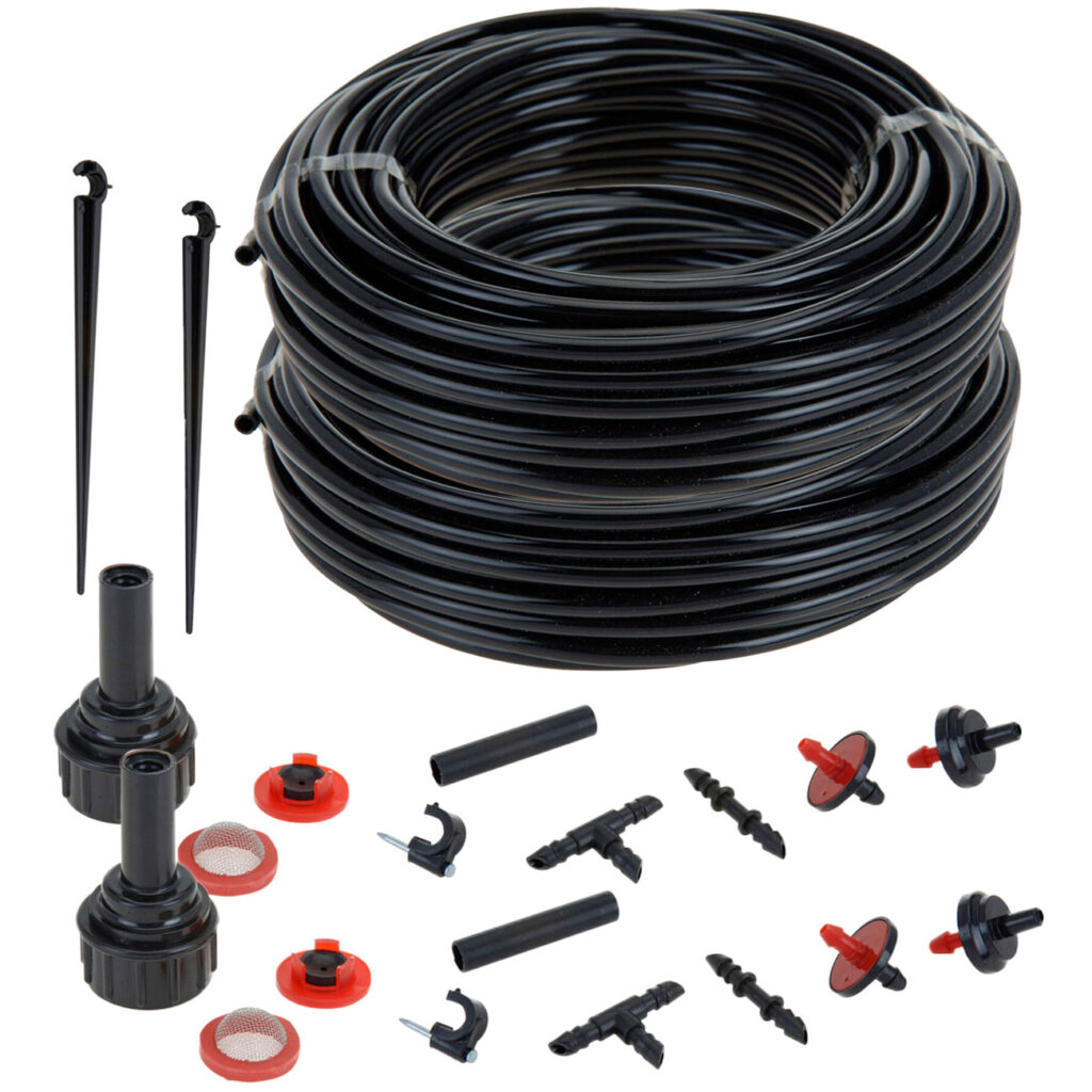 Pflanzen-Bewässerungssystem, 142-teilig, Schlauch, anpassbar