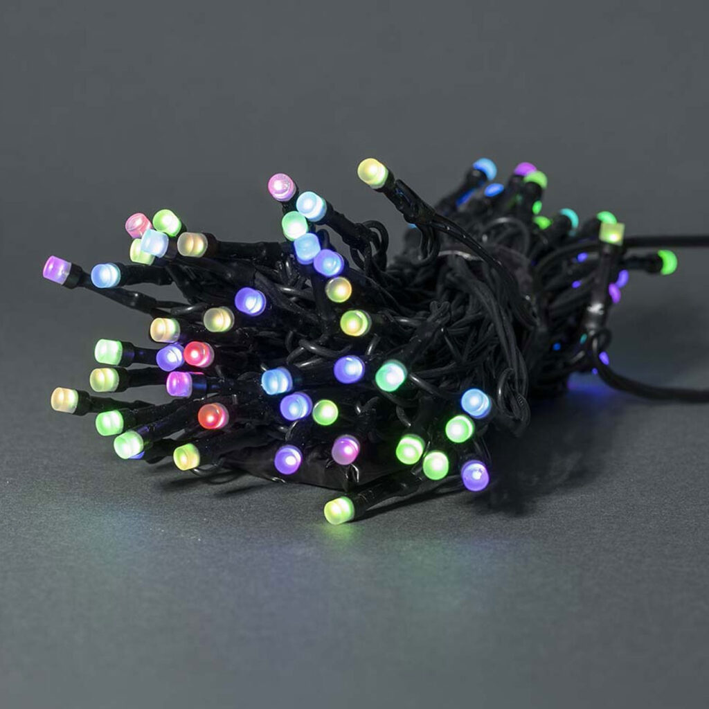 Bunte SmartLife LED Lichterkette, 42 LEDs, RGB/mehrfarbig, 8 Lichtmuster, IP65, 5 m