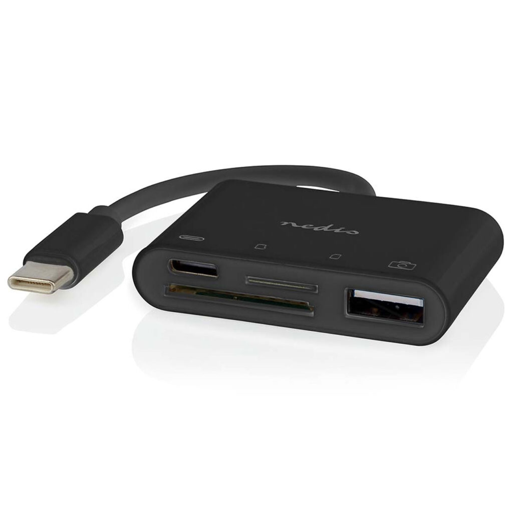 USB-C Hub, Multiport Adapter mit SD und MicroSD Kartenleser, USB-A, 480 Mbit