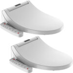 2er-Set Smarter Dusch-WC-Sitz mit Warmluftföhn, Sitzheizung und App