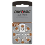 Hörgeräte Batterien Typ 312, braun, 1,4V/180 mAh, 8er-Pack