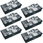 6er-Set XXL Silikon Eiswürfelform 8-Fach, 5 x 5 cm, für 1 Liter 6er-Set XXL Silikon Eiswürfelform 8-Fach, 5 x 5 cm, für 1 Liter