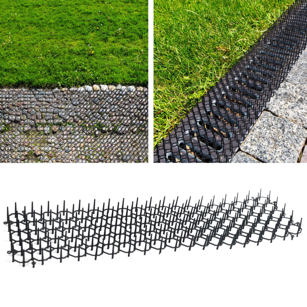 36er-Set Barriere-Gitter mit Spikes zur Tierabwehr