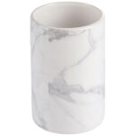Keramikbecher mit Marmor-Look, 11 x 7,2 cm