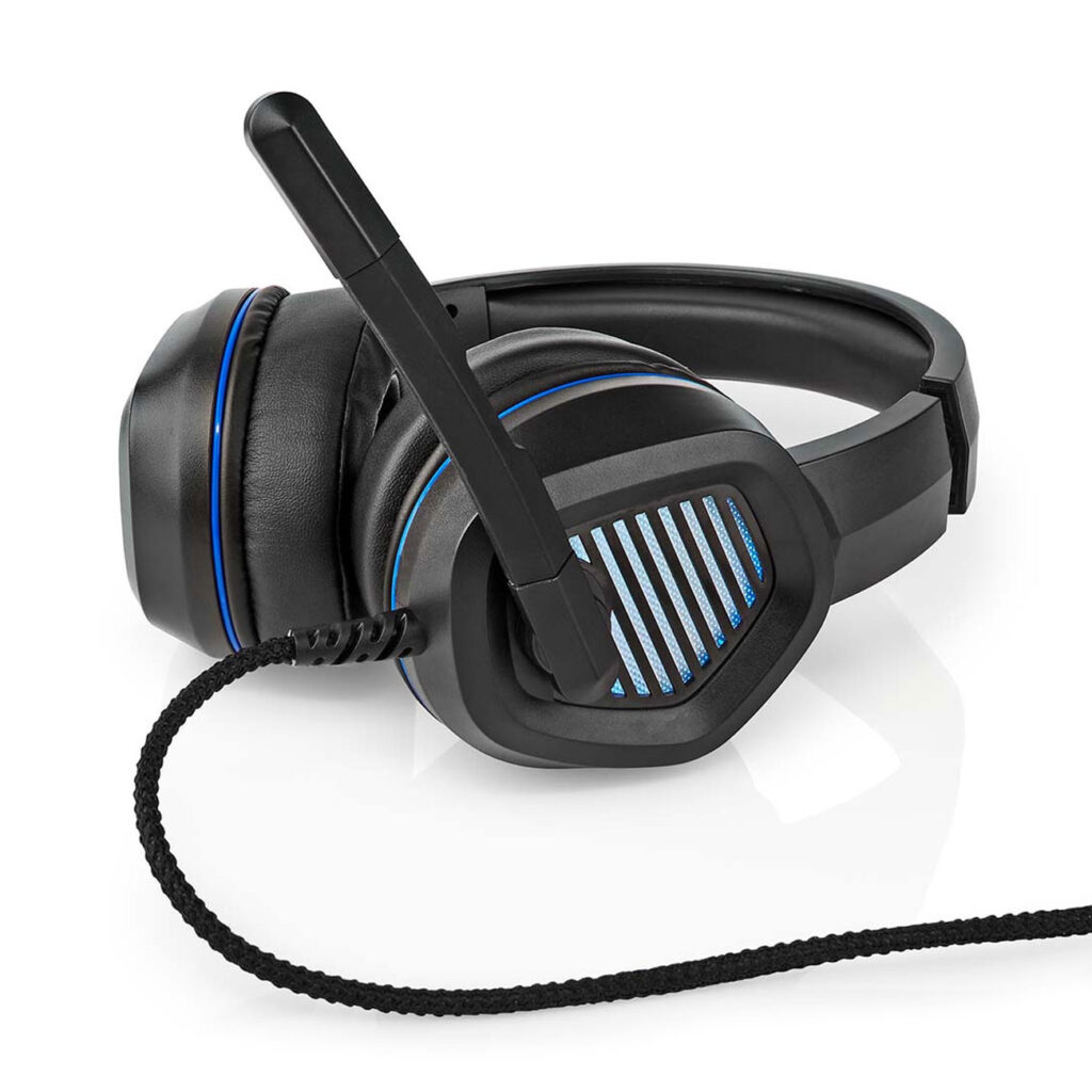 Gaming-Headset mit flexiblem Mikrofon, USB A- Kabel, LED Lichtefekte
