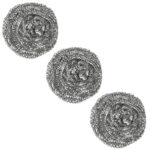 Topfreiniger Scheuerspirale, 3er-Set, Edelstahl