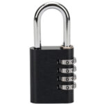 Zahlen-Vorhängeschloss aus Vollmetall, 4-stellig Zahlen-Vorhängeschloss aus Vollmetall, 4-stellig