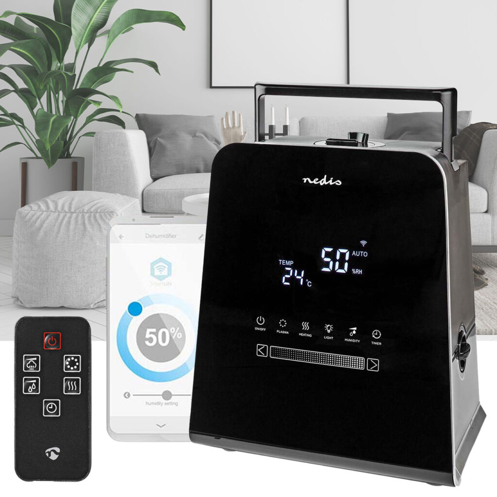 Smarter Ultraschallbefeuchter mit Hygrometer und Aromafunktion, 110W, 5.5 l