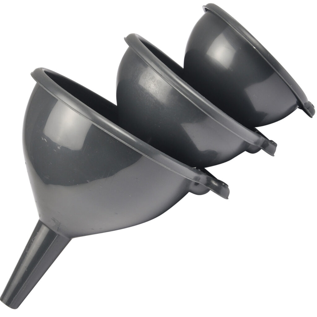 3er-Set Trichter in 3 Grössen, Ø 10, 12 und 14 cm 3er-Set Trichter in 3 Grössen, Ø 10, 12 und 14 cm