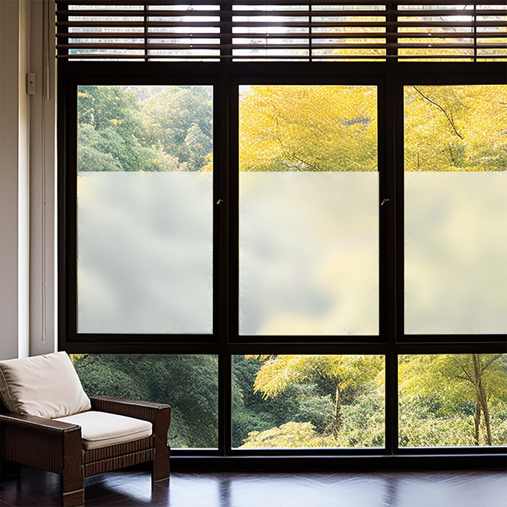 6er-Set Milchglasfolie, Sichtschutz-Folie, statisch-haftend, 45 x 200 cm