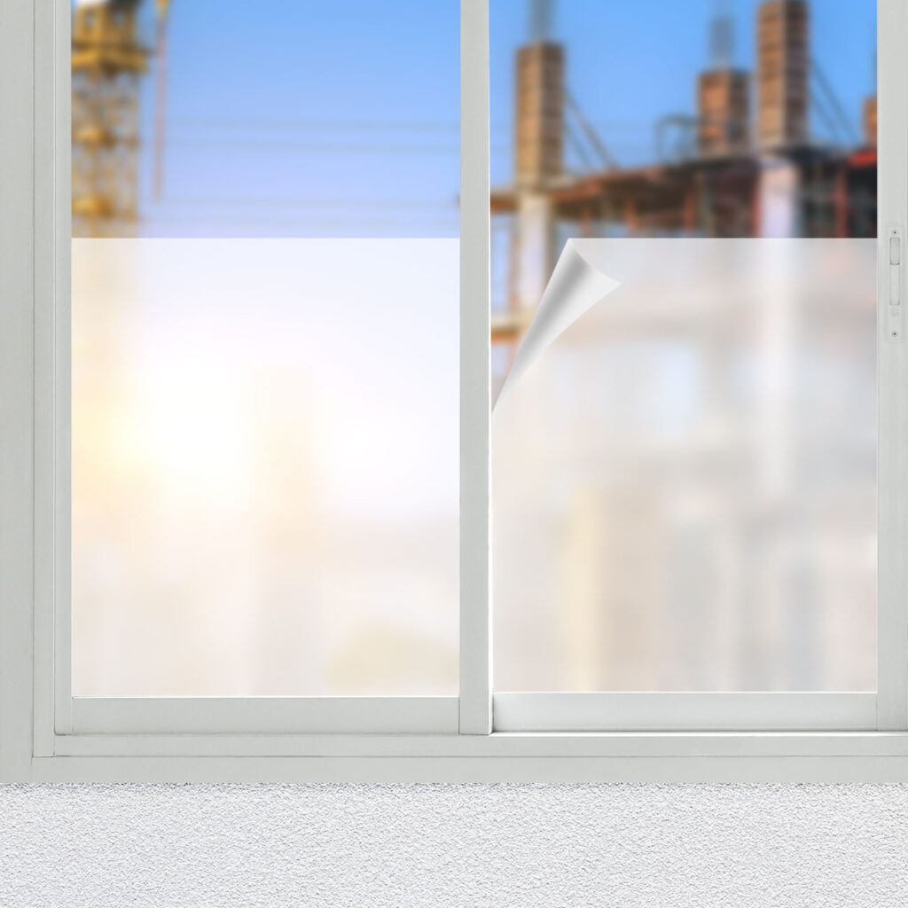Milchglasfolie, Sichtschutz-Folie, statisch-haftend, 45 x 200 cm