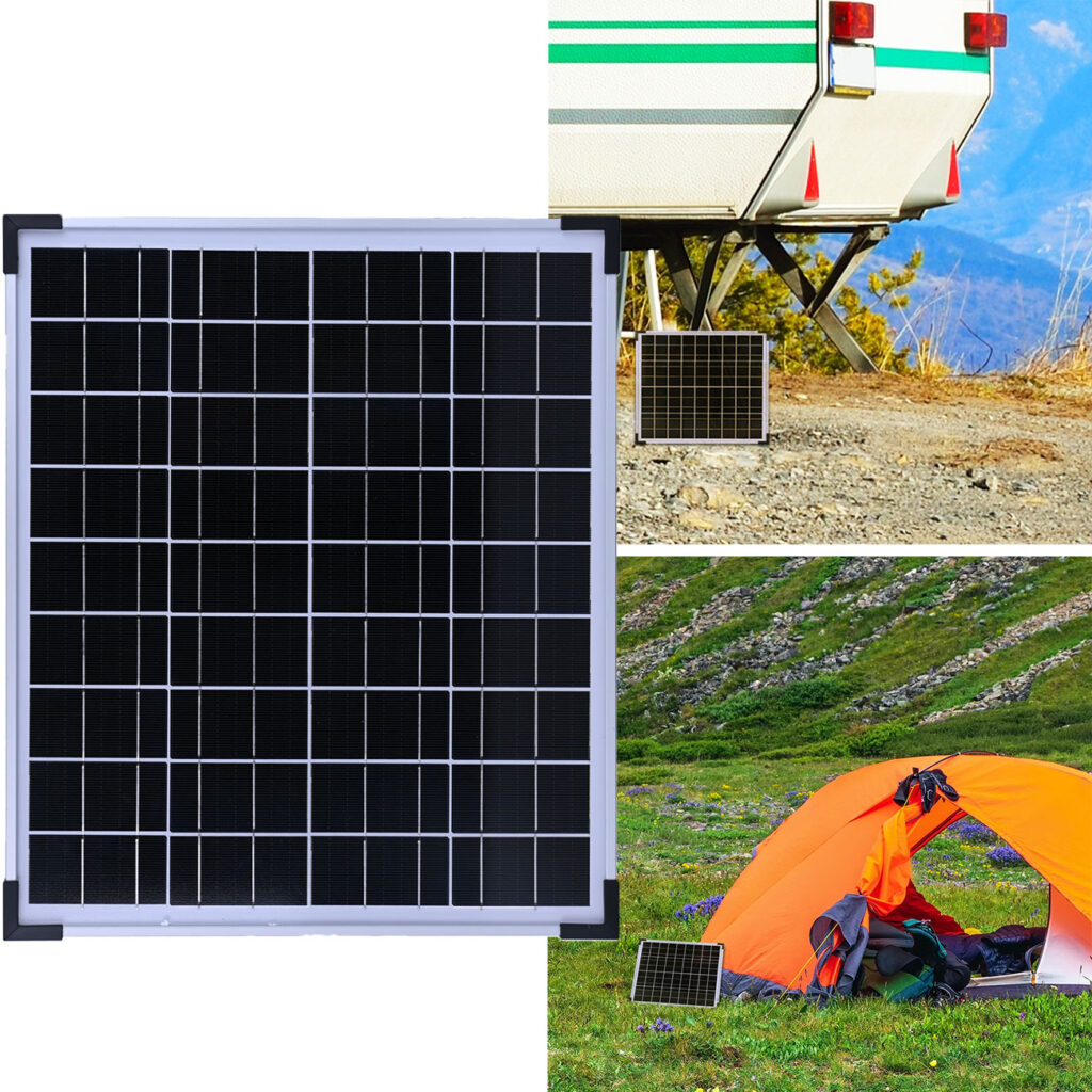 Monokristallines Solarpanel, 20 Watt Monokristallines Solarpanel, 20 Watt