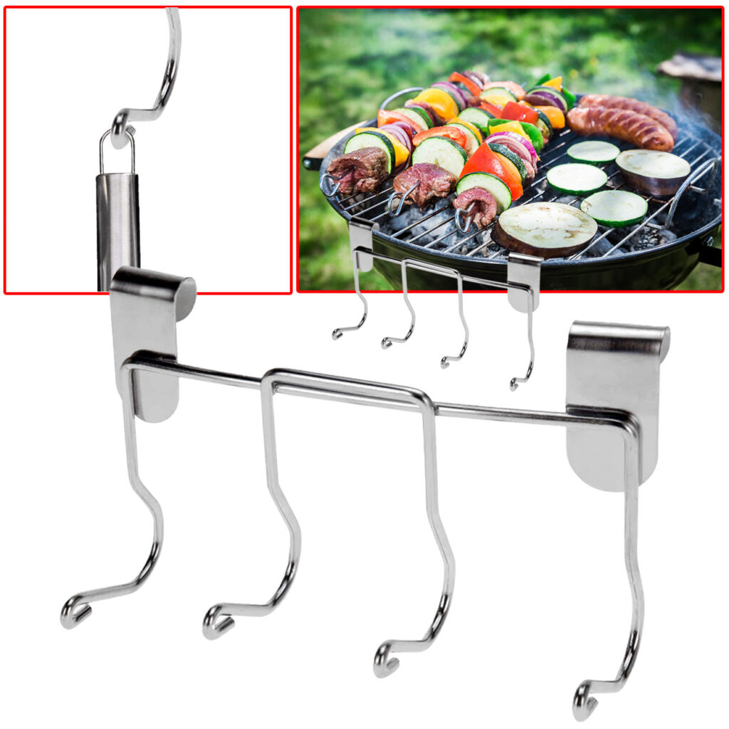Grillbesteckhalter, Metall, mit 4 Haken Grillbesteckhalter, Metall, mit 4 Haken