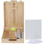 Mal-Set in edler Kiefernholzbox, 18 Acrlyfarben-Tuben, Palette, Pinseln uvm. Mal-Set in edler Kiefernholzbox, 18 Acrlyfarben-Tuben, Palette, Pinseln uvm.