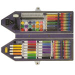 Zeichen- und Mal-Box, 95-tlg., mit Wasserfarben, Wachsmalstiften, Ölpastellkreiden uvm. Zeichen- und Mal-Box, 95-tlg., mit Wasserfarben, Wachsmalstiften, Ölpastellkreiden uvm.