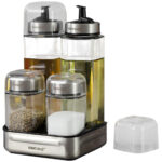 Gewürzbehälter-Set für Gewürze und Essig/Öl, 5-tlg. Gewürzbehälter-Set für Gewürze und Essig/Öl, 5-tlg.