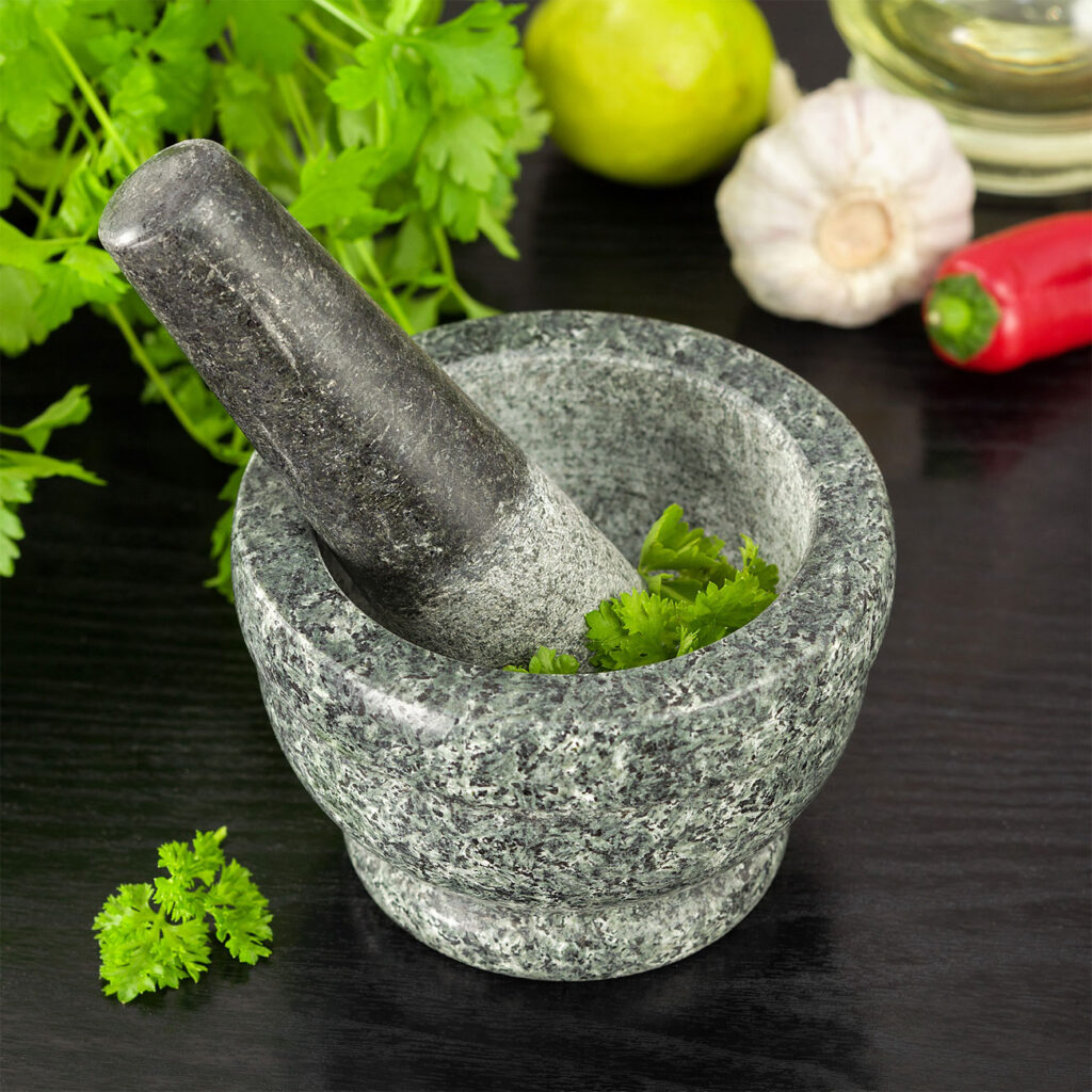 Mörser mit Stössel, Set, 2-tlg. 14 x 8 cm Mörser mit Stössel, Set, 2-tlg. 14 x 8 cm