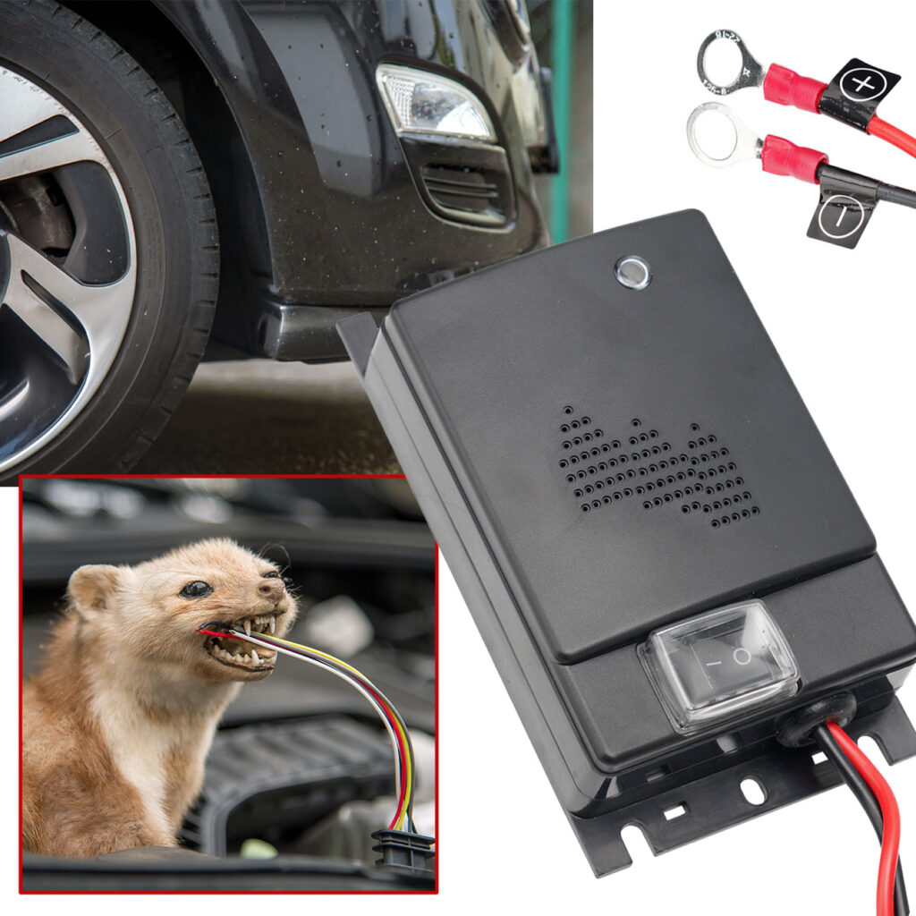 Ultraschall Marderschreck für Kraftfahrzeuge, 12-Volt, 12 – 45 kHz, 70 dB