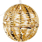 Weihnachtskugel mit 720 warmweissen Micro-LEDs, Goldfarben, Ø 40 cm