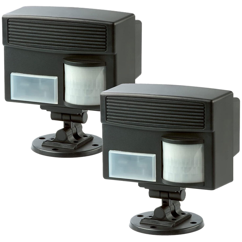 2er-Set Ultraschall-Tierschreck mit PIR-Bewegungsmelder