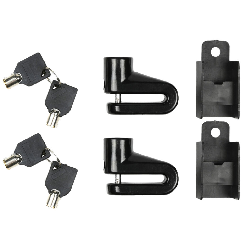 2er-Set Bremsscheibenschloss inkl. Halterung 2er-Set Bremsscheibenschloss inkl. Halterung