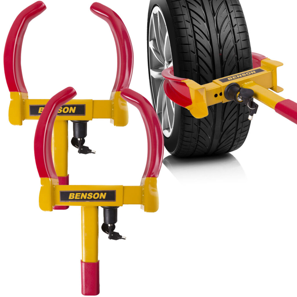 2er-Set Universal Radkralle, Wegfahrsperre, für Reifen bis 28 cm