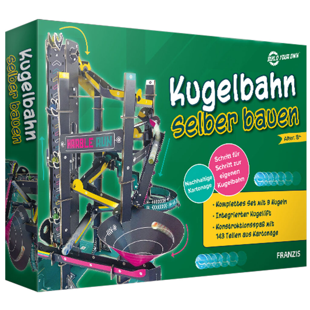 Kugelbahn selber bauen, 143-teiliger Bausatz Kugelbahn selber bauen, 143-teiliger Bausatz