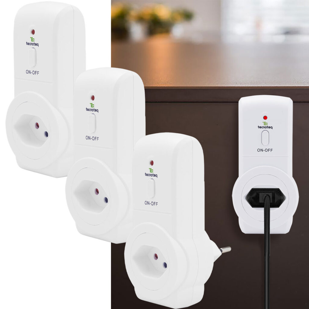 3 Funksteckdosen Funkschalter T13 im Set mit Fernbedienung