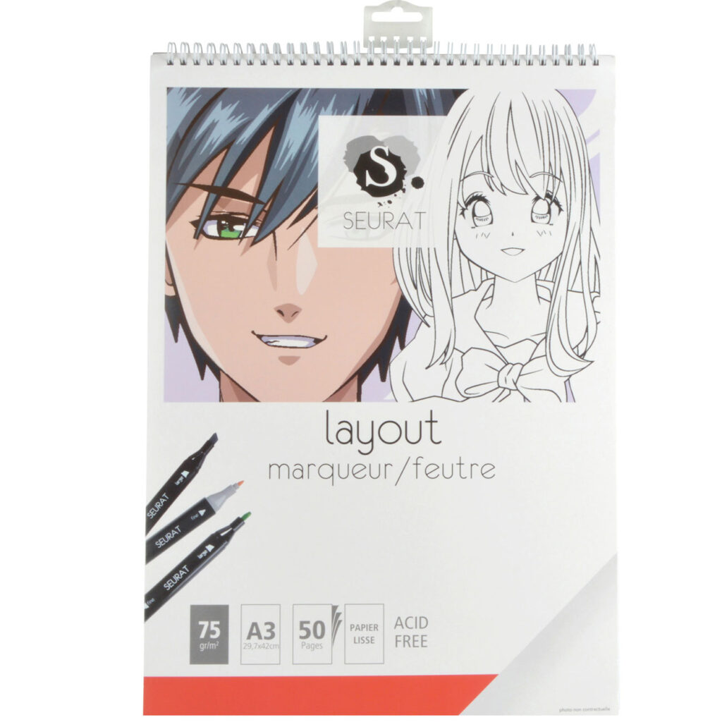 Layoutmarker-Spiralblock, 50 Seiten, A3, 75g/m2 Layoutmarker-Spiralblock, 50 Seiten, A3, 75g/m2